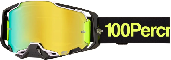 Ochelari 100% Armega Yellow/White/Black ONE SIZE, 1, nordicamoto.ro