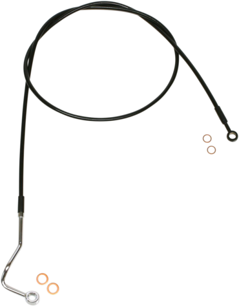 Xr Stainless Upper Brake Line Black Oversize [+203 mm (8'')], 1, nordicamoto.ro