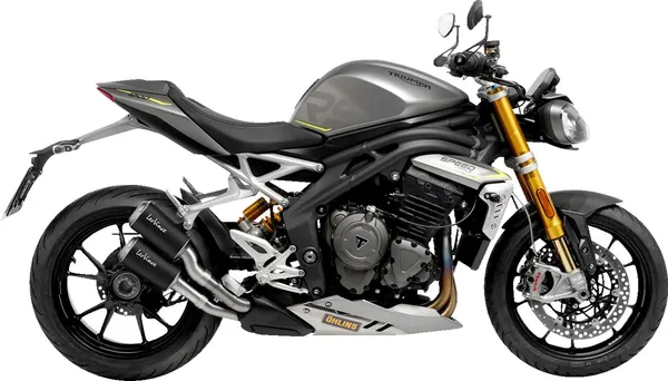 LeoVince LV-1 csúsztatható kipufogórendszer a Triumph Speed Triple 1200-hoz – matt fekete, 1, nordicamoto.ro