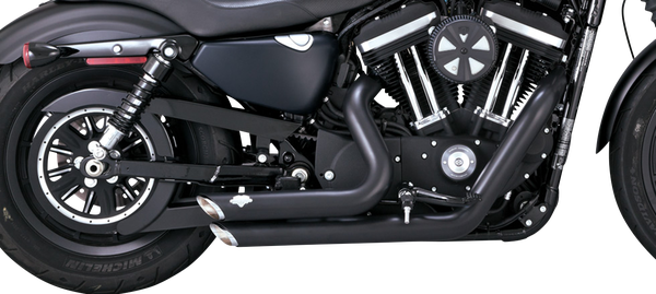Shortshots Staggered Exhaust System Black, 5, nordicamoto.ro