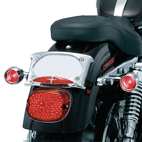 Deep-dish Bezels With Lens For Bullet Turn Signals Chrome, 1, nordicamoto.ro