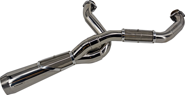 Big Sexy 2-into-1 High Performance Exhaust Polished, 1, nordicamoto.ro