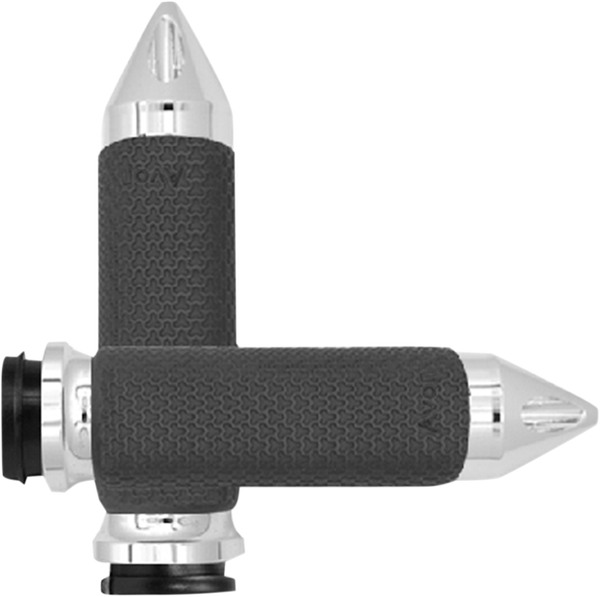 Vibration Dampening Memory Foam Grips Silver, 1, nordicamoto.ro