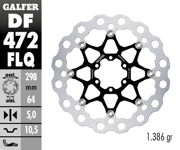 Cubiq Brake Rotor Silver, 2, nordicamoto.ro
