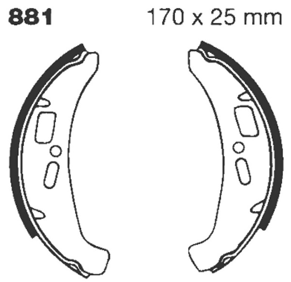 Standard Brake Shoes, 1, nordicamoto.ro