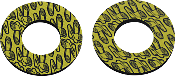 Grip Donutz Black, Yellow, 2, nordicamoto.ro