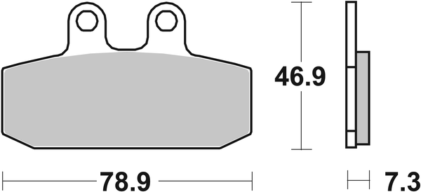 Hf Street Ceramic Organic Brake Pads, 2, nordicamoto.ro