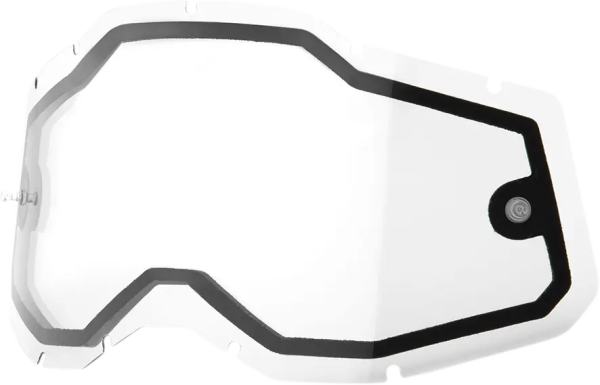 Double Lens 100% Accuri 2/Racecraft 2/Strata 2 átlátszó napszemüveg, 1, nordicamoto.ro