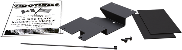 Amplifier Mounting Plate Black, 1, nordicamoto.ro
