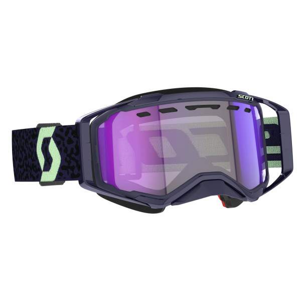 Scott Goggle Prospect Snow Cross LS dark purple/mint green / light sensitive blu, 1, nordicamoto.ro