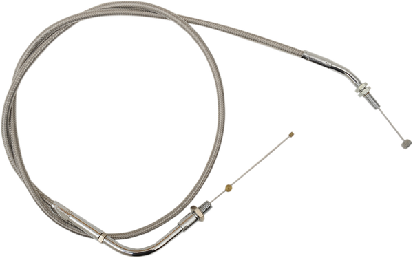 Stainless Steel Throttle/idle Cable For Street Silver Standard, 1, nordicamoto.ro