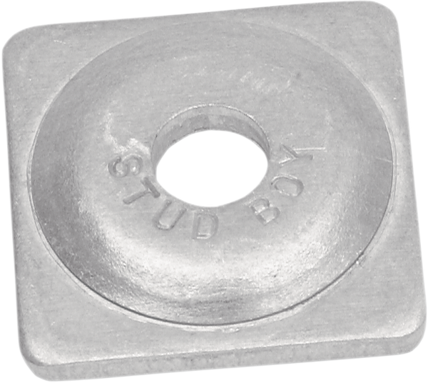 Square Backer Plates Silver, 1, nordicamoto.ro