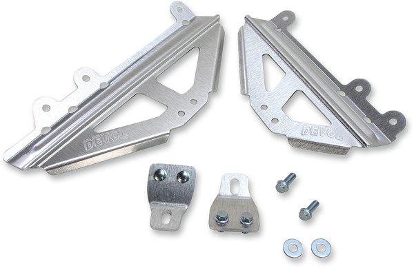 Radiator Race Braces Brushed Aluminum, 1, nordicamoto.ro