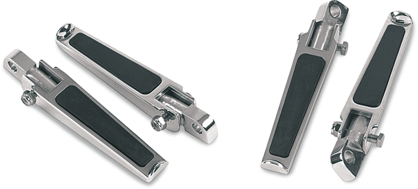 Footpegs With Rubber Inlay Silver, 2, nordicamoto.ro