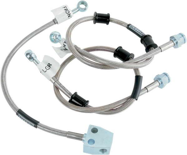 Front And Rear Brake Lines Silver, 3, nordicamoto.ro