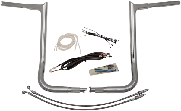 1-1/4(r) Ez Install Pointed Top Handlebar Kit Silver, 2, nordicamoto.ro
