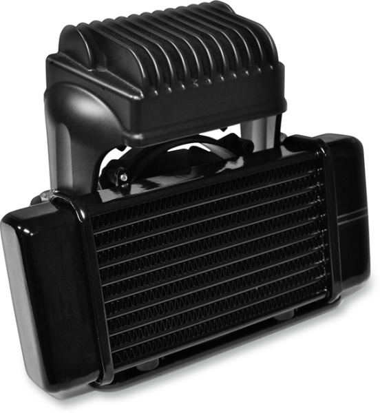 Low-mount Fan-assisted Oil Cooler Kit Black, 1, nordicamoto.ro