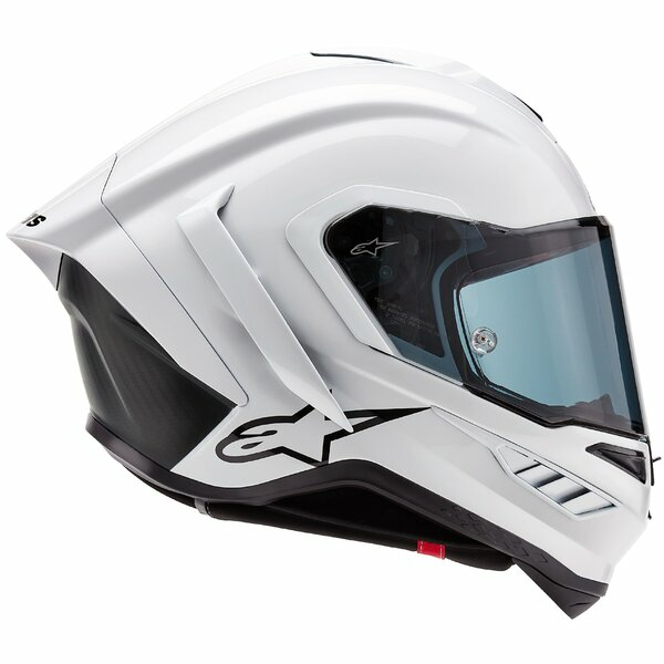ALPINESTARS SUPERTECH R10 CARBON SOLID teljes arcú sport sisak, fényes fehér, S-es méret, 7, nordicamoto.ro