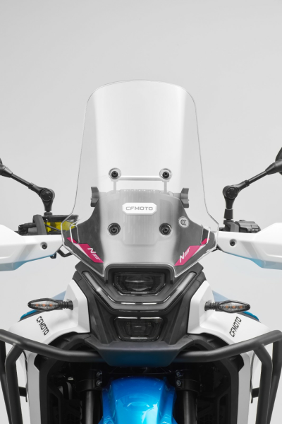 Magasított túraszélvédő CFMOTO 450MT modellekhez, 2024–2027 – átlátszó, +130 mm, 3, nordicamoto.ro