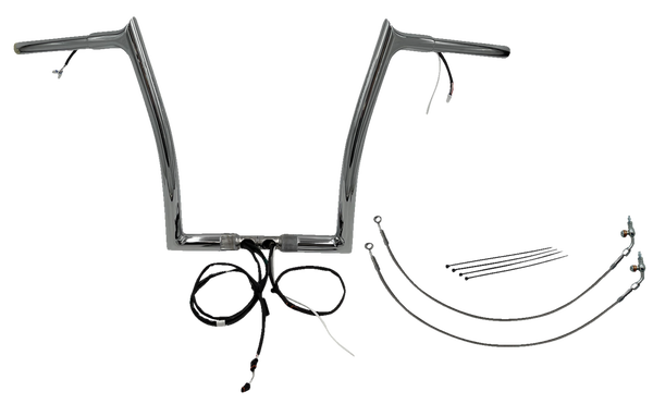 Plug & Play Ez Install 1-1/4(r) Pointed Top Handlebar Kit Silver, 1, nordicamoto.ro