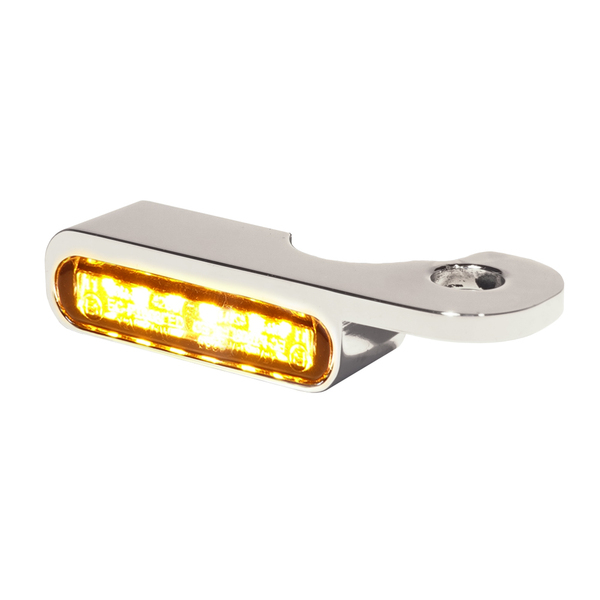 Led Handlebar Turn Signals Natural, Chrome, 1, nordicamoto.ro