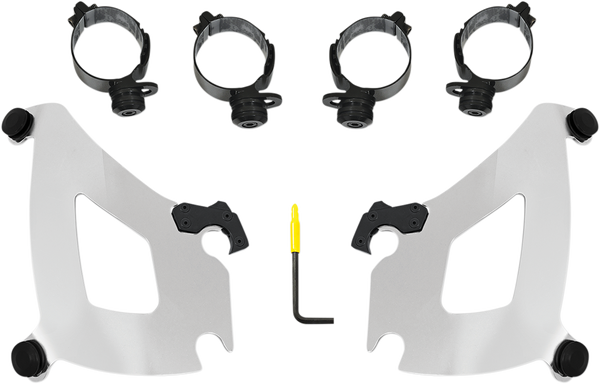 Bullet Fairing Trigger-lock Hardware Kit Silver, 1, nordicamoto.ro