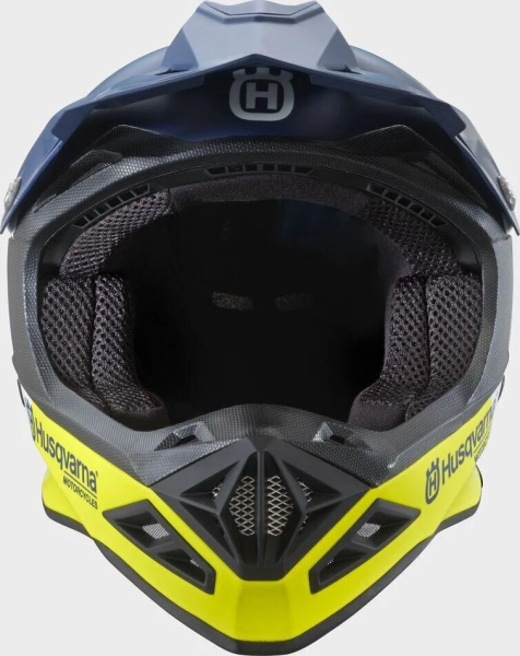 Husqvarna Railed kék/sárga gyermek sisak, L/52-es méret, 4, nordicamoto.ro