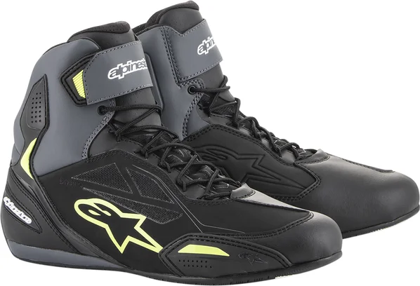 Alpinestars Faster-3 Drystar csizma, fekete/szürke/sárga, 10-es méret, 1, nordicamoto.ro