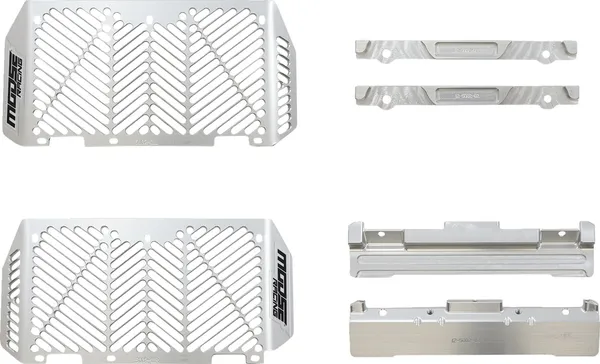 MOOSE RACING Billet hűtővédő, ezüst, 1, nordicamoto.ro