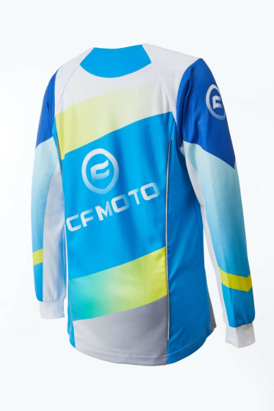 TRICOU COPII MÂNECĂ LUNGĂ CFMOTO – ALBASTRU GRADIENT_6-7, 8, nordicamoto.ro