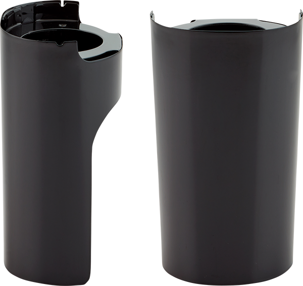 Fork Boot Covers Gloss Black, Powder-coated, 1, nordicamoto.ro