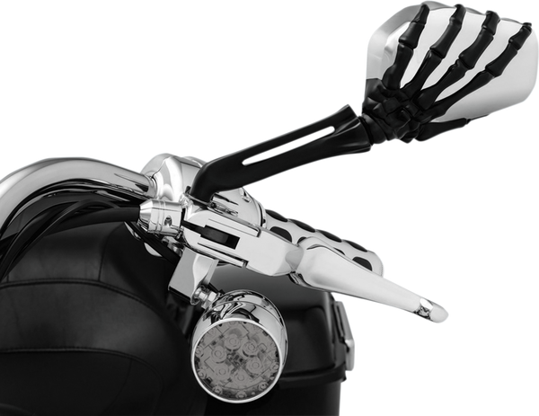 Skeleton Hand Mirrors Black, 2, nordicamoto.ro