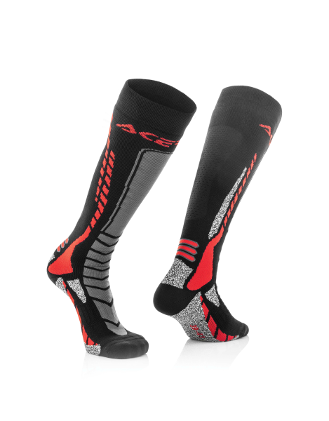 Acerbis MX PRO fekete-piros zokni, 1, nordicamoto.ro