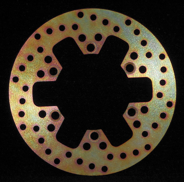 Round D-series Fixed Offroad Brake Rotor Gold, Zinc, 1, nordicamoto.ro