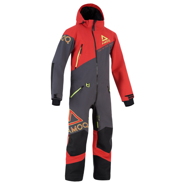 AMOQ Eclipse V2 Monosuit 20K Dk Grey/Red/HiVis XS, 1, nordicamoto.ro