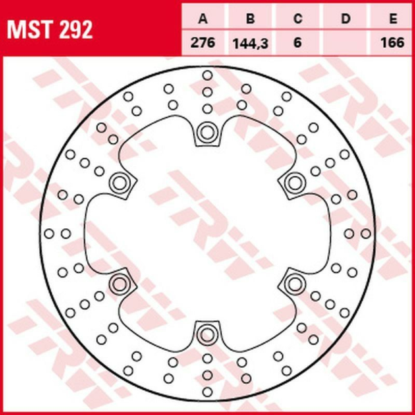 Disc frana fata TRW YAMAHA FJS 400 SILVERWING '09 -'16/ FJS 600 SILVERWING '03 -'16/REAR HONDA NT 700V DEAUVILLE '06 -'09, 1, nordicamoto.ro