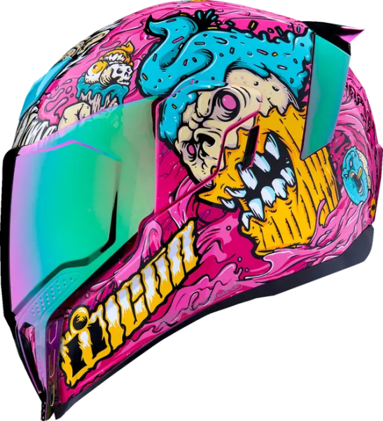 Casca Icon Airflite Snack Attack Mips Green/Pink/Yellow/Blue 2XL, 11, nordicamoto.ro