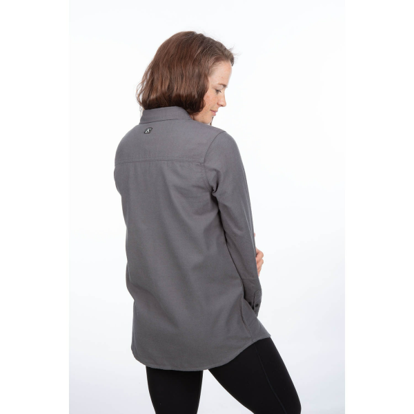 Cămașă flanel damă  Klim Kinsey Midweight Asphalt Heather (Non-Current), 11, nordicamoto.ro