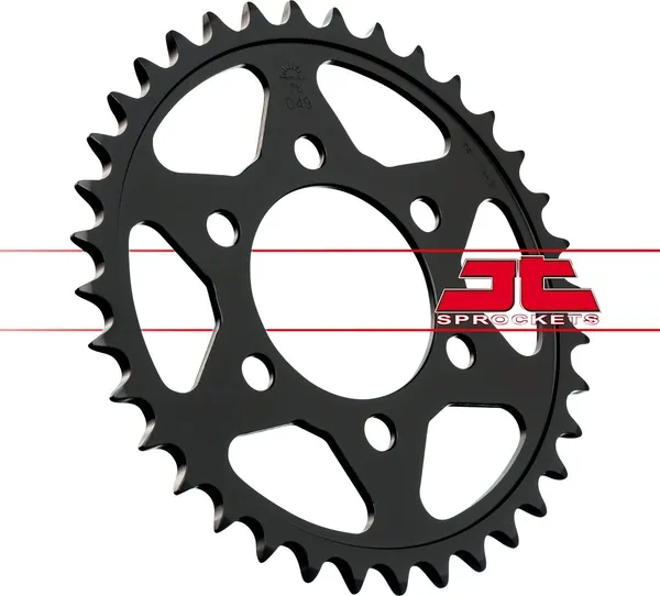 JT SPROCKETS Acél hátsó lánckerék, fekete, 3, nordicamoto.ro