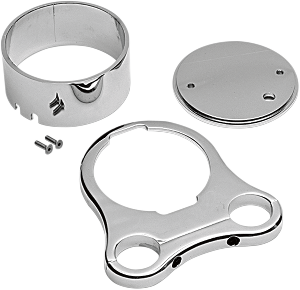 Tee-bar Gauge Mounts Chrome, 2, nordicamoto.ro