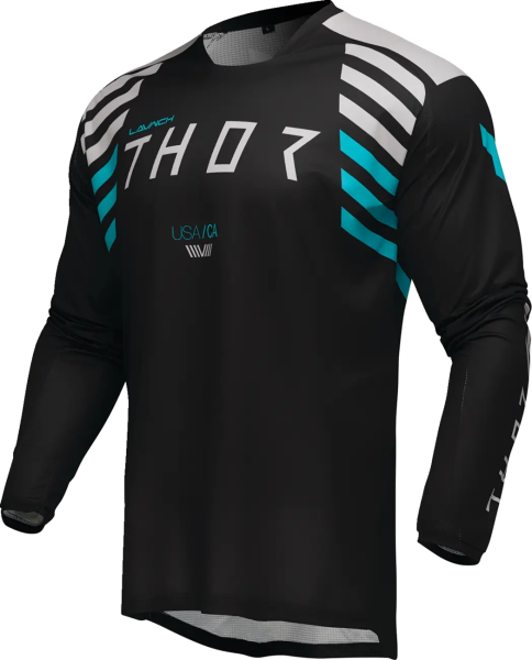 Tricou Enduro Thor Launchmode Zone Black 2XL, 1, nordicamoto.ro