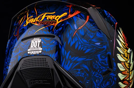 Airframe Pro Soul Food Helmet Blue, Multi L, 7, nordicamoto.ro
