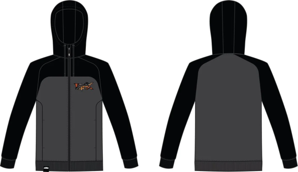 GFX ZIP-es kapucnis pulóver, 1, nordicamoto.ro