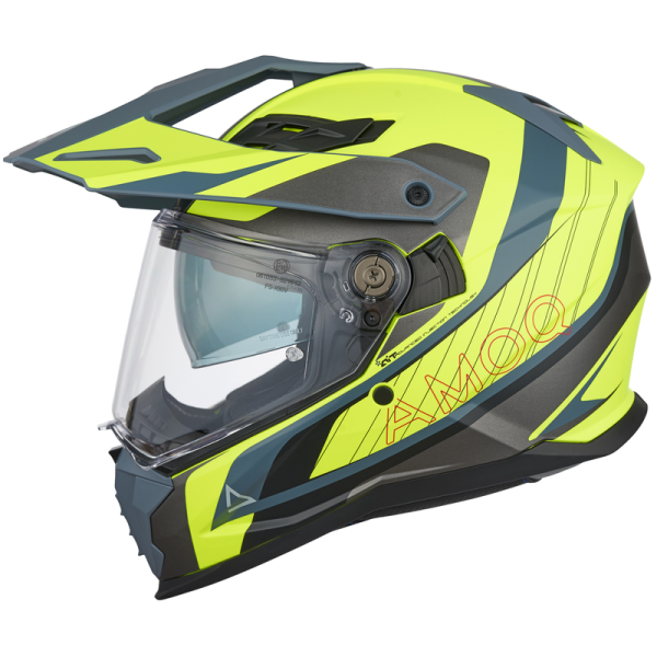 AMOQ AI100 Mojave motoros sisak, szürke/sárga, L méret, 7, nordicamoto.ro