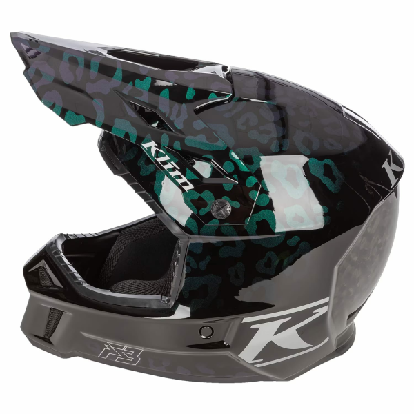 Klim F3 Carbon ECE Unruly fekete–fehér motoros sisak, 33, nordicamoto.ro