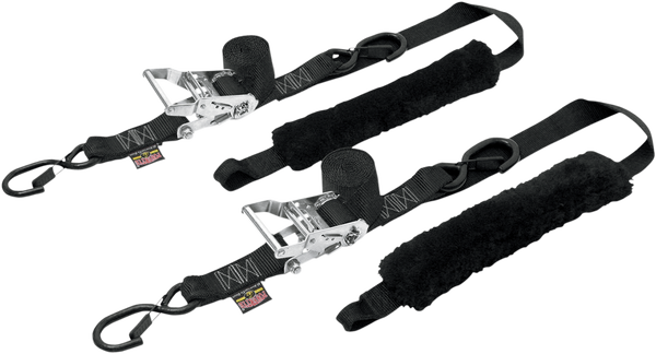1-1/2(r) Fat Strap Deluxe Tie-downs Black, 1, nordicamoto.ro