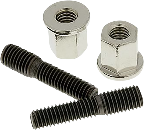 Exhaust Stud Bolts Black, Chrome, 2, nordicamoto.ro