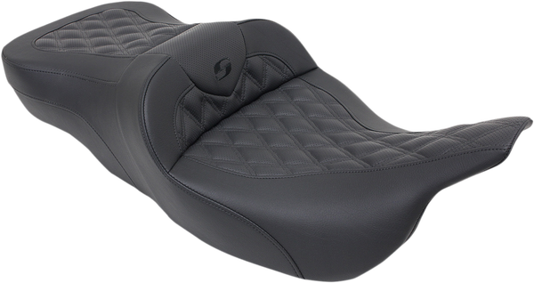 Heated Roadsofa Lattice Stitched Seat Black, 1, nordicamoto.ro