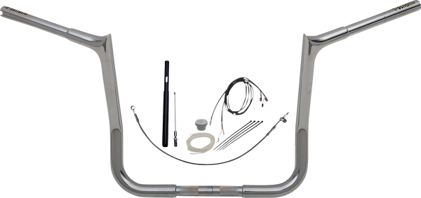 1-1/4(r) Ez Install Pointed Top Handlebar Kit Silver, 3, nordicamoto.ro