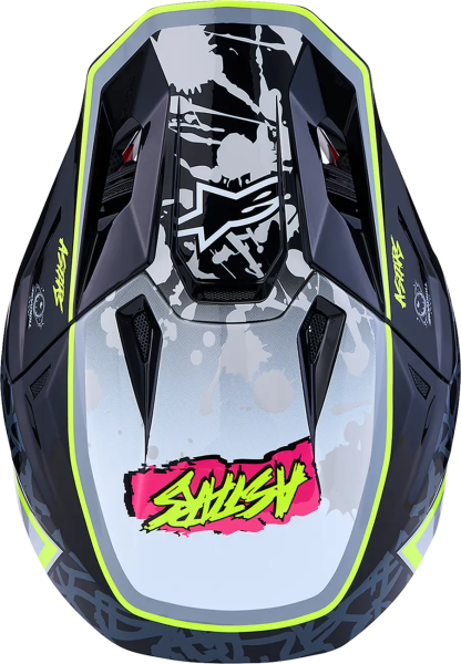 Alpinestars S-M7 Blaster sisak, fekete/szürke/sárga, XXL, 6, nordicamoto.ro